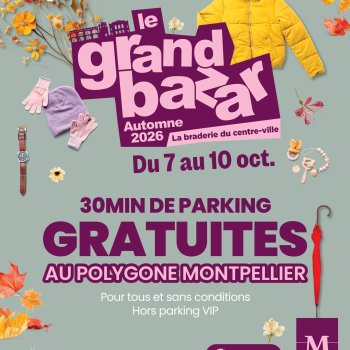 📣 ANNONCE | LE GRAND BAZAR D'AUTOMNE
[🅿️ Pour l'occasion, profitez de 30 minutes de parking OFFERTES du 7 au 10 octobr…